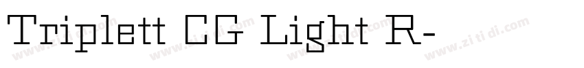 Triplett CG Light R字体转换